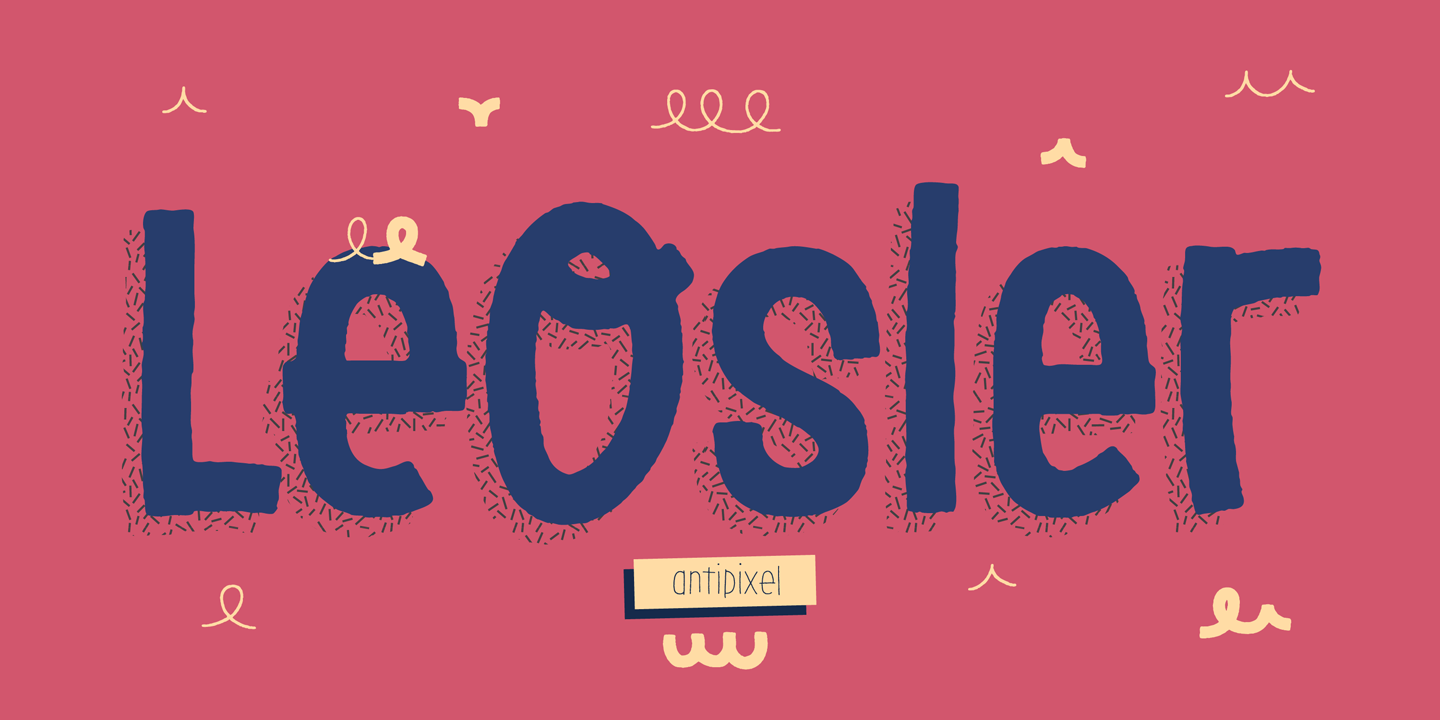 Beispiel einer LeOsler Rough Regular-Schriftart